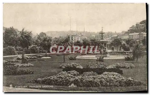 Cartes postales Torquay Princess Gardens