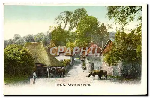 Ansichtskarte AK Torquay Cockington Forge Vaches