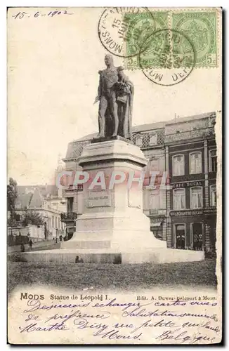 Cartes postales Mons Statue De Leopold I