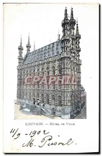Cartes postales Louvain Hotel De Ville