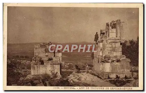 Ansichtskarte AK Dougga Arc De Triomphe De Septime Severe