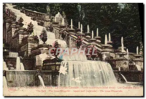 Cartes postales St Cloud Le Parc La Grande Cascade