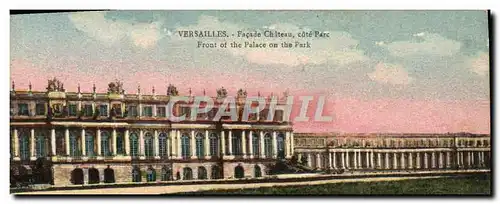 Ansichtskarte AK Versailles Facade Chateau Cote Parc