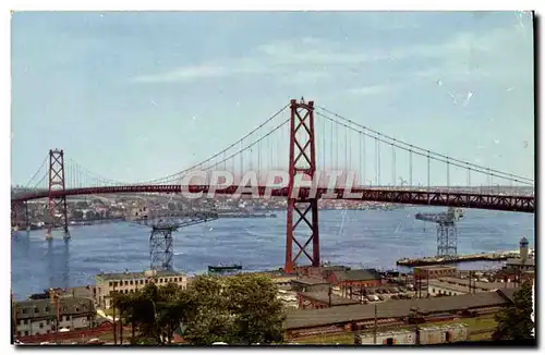 Moderne Karte The angus L Macdonald Memorial Bridge Connecting Halifax with Dartmouth North Dakota