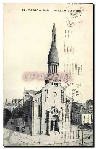 Cartes postales Paris Auteuil Eglise D&#39Auteuil