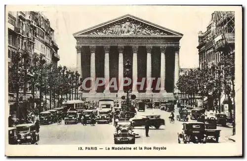 Cartes postales Paris La Madelalne Et La Rue Royale