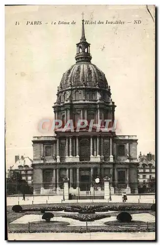 Cartes postales Paris Le Dome De Hotel Des Invalides