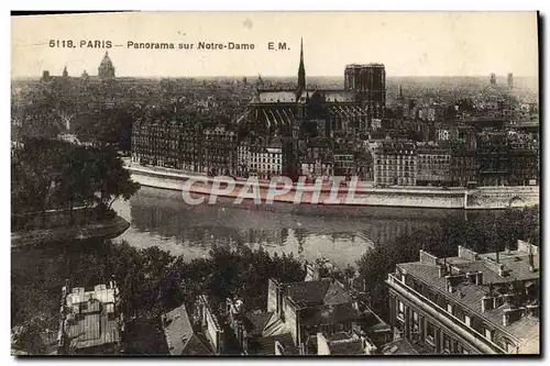 Ansichtskarte AK Paris Panorama Sur Notre Dame