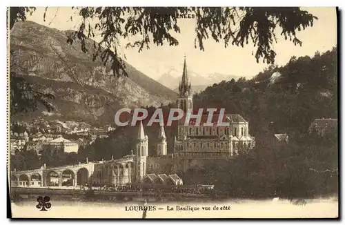 Cartes postales Lourdes La Basilique Vue De cote