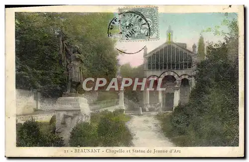 Ansichtskarte AK Beaunant Chapelle Et Statue De Jeanne d&#39Arc