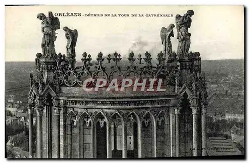Cartes postales Orleans Details De La tour De La Cathedrale