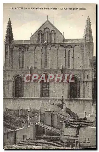 Cartes postales Poitiers Cathedrale Saint Pierre Le Chevet