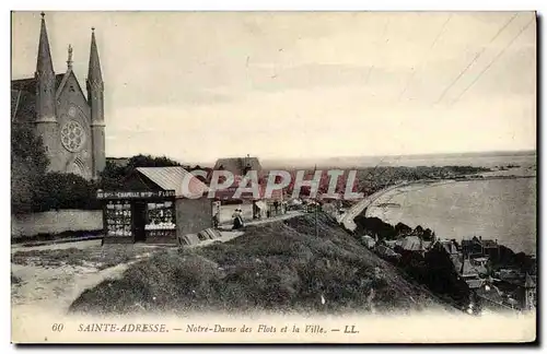 Cartes postales Saint Adresse Notre Dame Des Flots Et La Ville