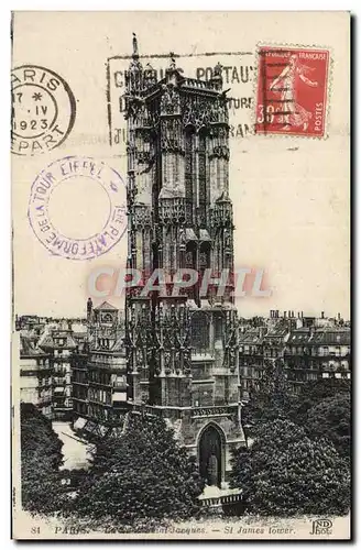 Cartes postales Paris La Tour St Jacques