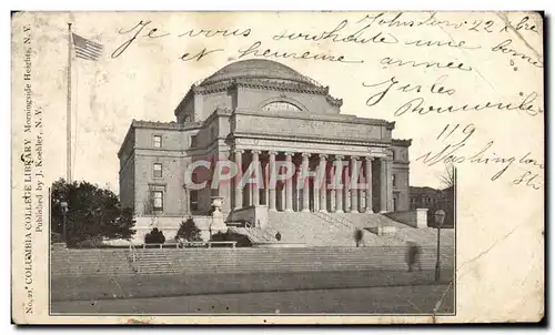 Cartes postales Columbia College Library Morningside Heights NY