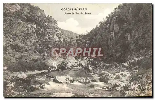 Cartes postales Gorges du Tarn Avant le Pas du Souci