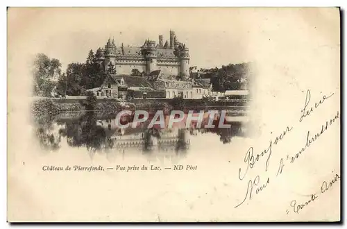 Ansichtskarte AK Chateau de Pierrefonds Vue Prise du Lac