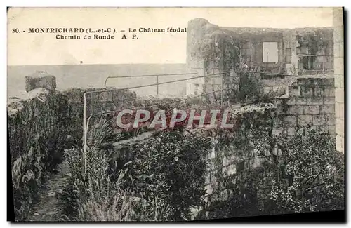 Cartes postales Montrichard Le Chateau feodal Chemin de Ronde