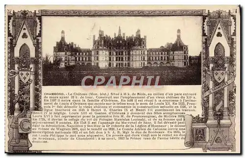 Cartes postales Chambord Le Chateau