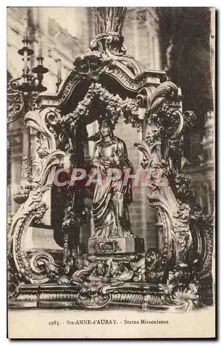 Cartes postales Ste Anne d'Auray Statue Miraculeuse