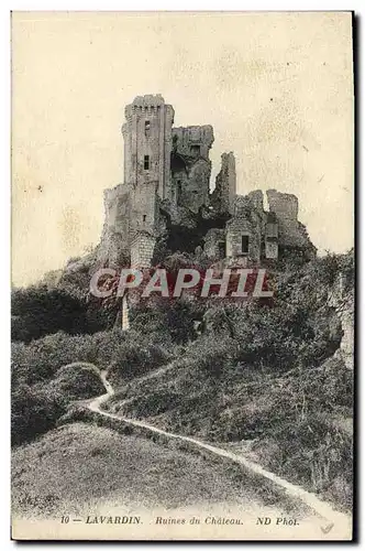 Cartes postales Lavardin Ruines du Chateau