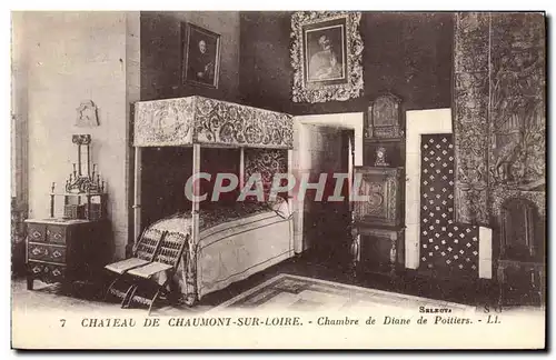 Ansichtskarte AK Chaumont Sur Loire Chateau Chambre de Diane de Poitiers