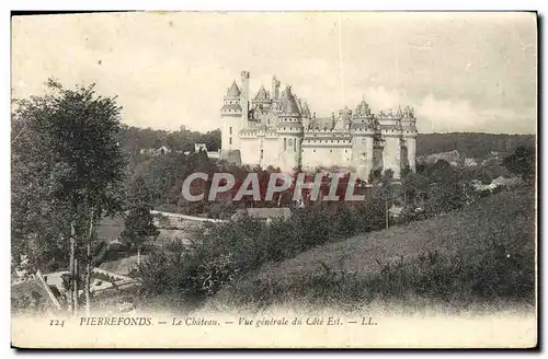 Ansichtskarte AK Pierrefonds Le Chateau Vue Generale du Cote Est