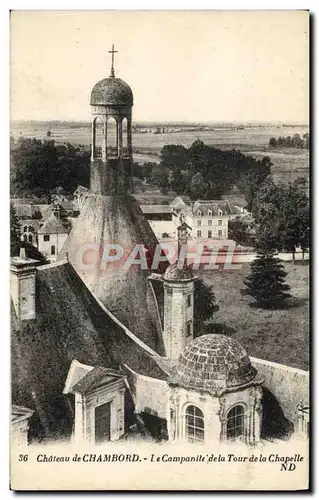 Cartes postales Chateau de Chambord Le Campanile de la tour de la chapelle