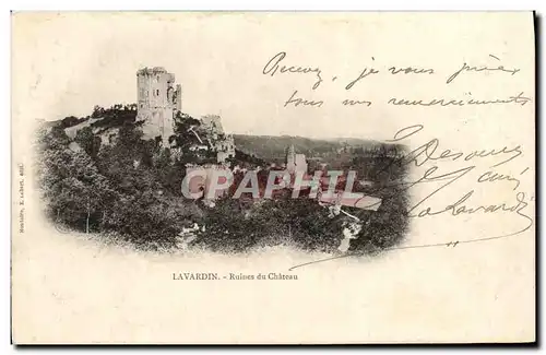 Cartes postales Lavardin Ruines Du Chateau