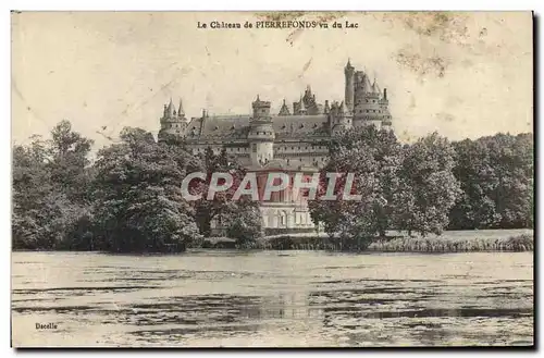 Ansichtskarte AK Le Chateau de Pierrefonds Vu du Lac