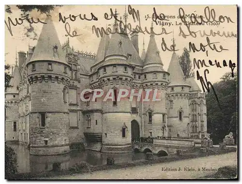 Cartes postales Environs De Meulan Vigny Le chateau