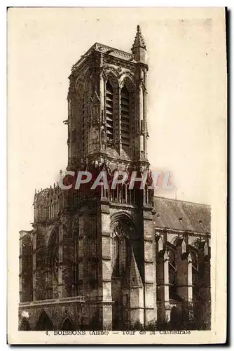 Cartes postales Soissons Tour de la Catnedrale