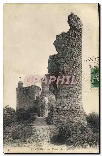 Ansichtskarte AK Vendome Ruines du Chateau