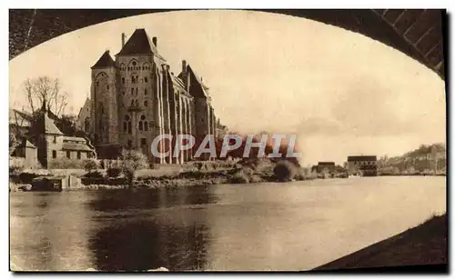 Ansichtskarte AK L&#39Abbaye De Solesmes Vue sous le Pont