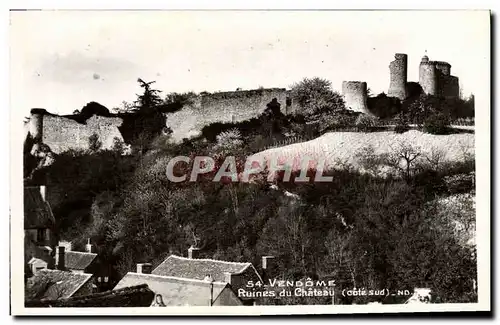 Ansichtskarte AK Vendome Ruines du Chateau