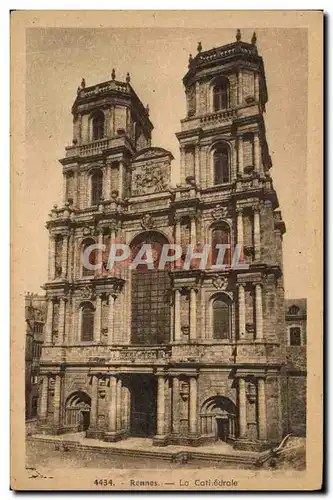 Cartes postales Rennes La Cathedrale