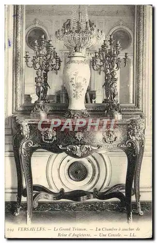 Cartes postales Versailles Le Grand Trianon La Chambre a coucher de la reine d&#39Angleterre