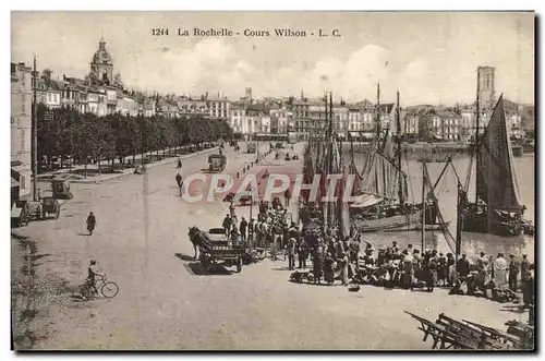 Ansichtskarte AK La Rochelle Cours Wilson Bateau de peche