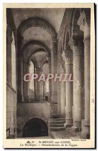Cartes postales Saint Benoit sur Loire La Basilique Deambulatoire de la Crypte