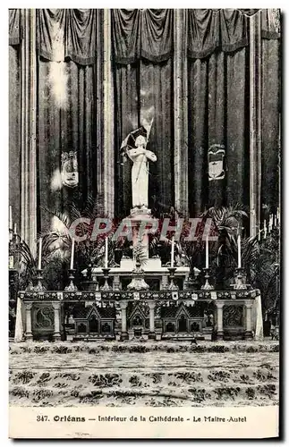 Ansichtskarte AK Orleans Interieur de la Cathedrale Le Maitre Autel