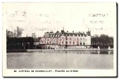 Cartes postales Chateau De Rambouillet Ensemble sur le Canal