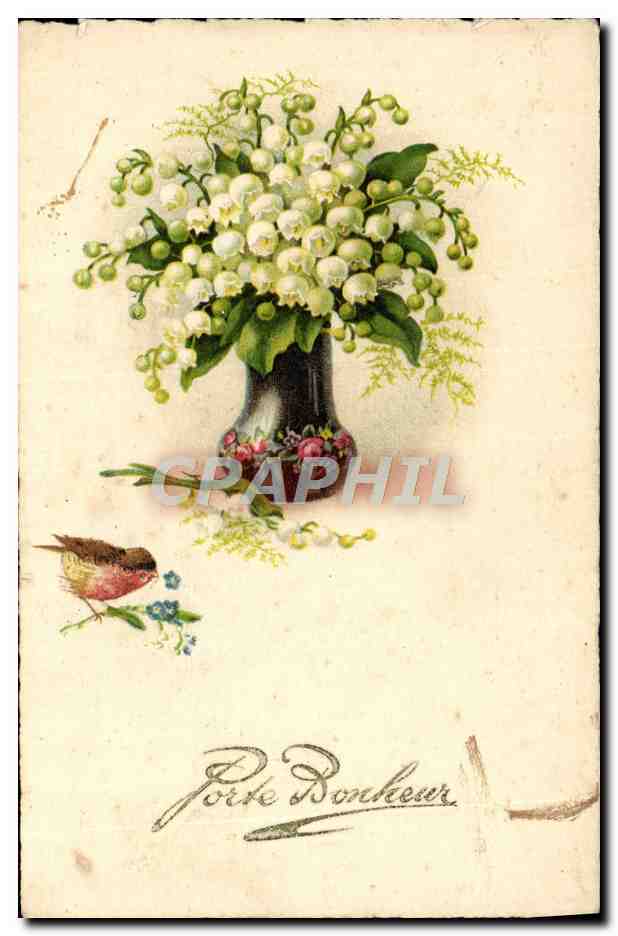 Ansichtskarte Ak Porte Bonheur Fleurs Muguet Nr Rcn51 Oldthing Ansichtskarten Pflanzen Tiere Pflanzen Blumen