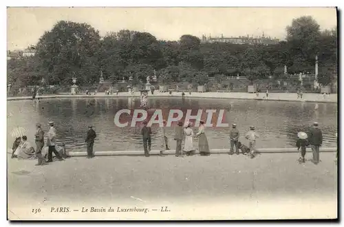 Cartes postales Paris Le Bassin du Luxembourg