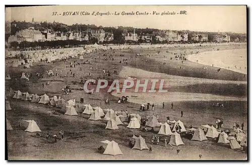 Cartes postales Royan La Grande Conche Vue generale