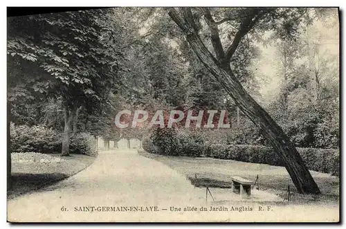 Cartes postales Saint Germain En Laye Une allee du Jardin Anglais