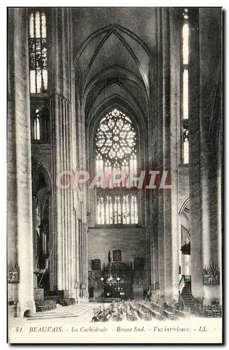 Cartes postales Beauvais La Cathedrale Resace Sud Vue Interieure