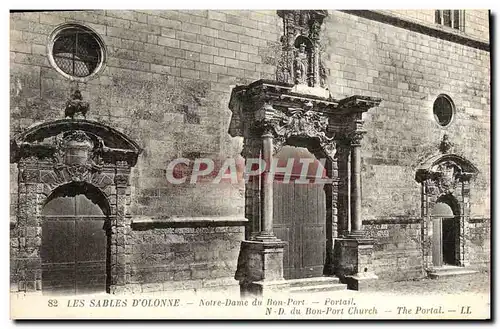 Cartes postales Les Sables D'Olonne Notre Dame du Bon Port Portail