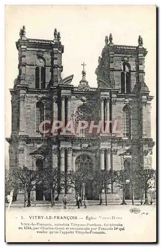 Cartes postales Vitry Le Franvois Eglise Notre Dame