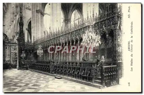 Cartes postales Amiens Les Stalles du Choeur de la Cathedrale