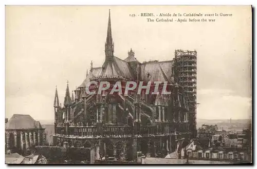 Ansichtskarte AK Reims Abside de la Cathedrale Avant la Guerre Militaria